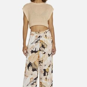 Volcom Tropical Print Wide-Leg Pants